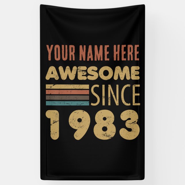 Lona Increíble desde 1983: 40° cumpleaños (Vertical)