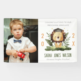 Lona Infantil Cute Foliage León Foto Graduación Preesco