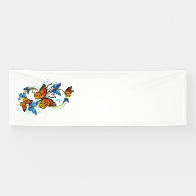Lona Infinidad de Mariposas Monarca (Horizontal)