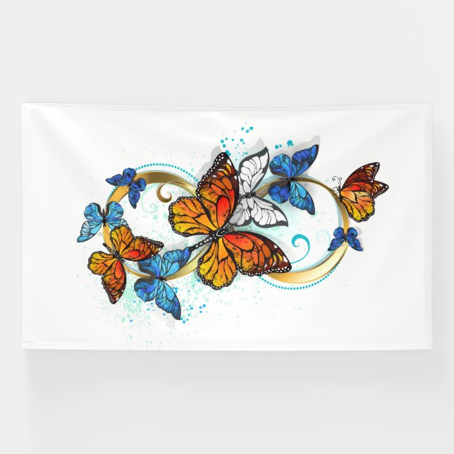 Lona Infinidad de Mariposas Monarca (Horizontal)