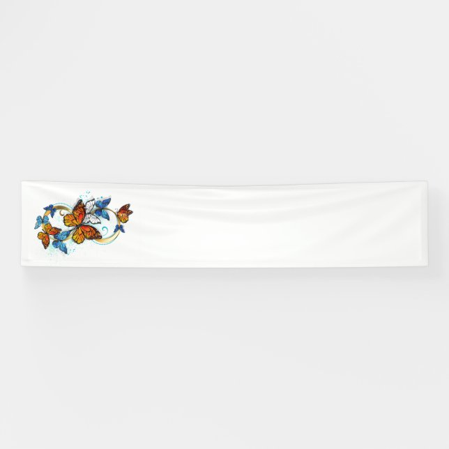 Lona Infinidad de Mariposas Monarca (Horizontal)