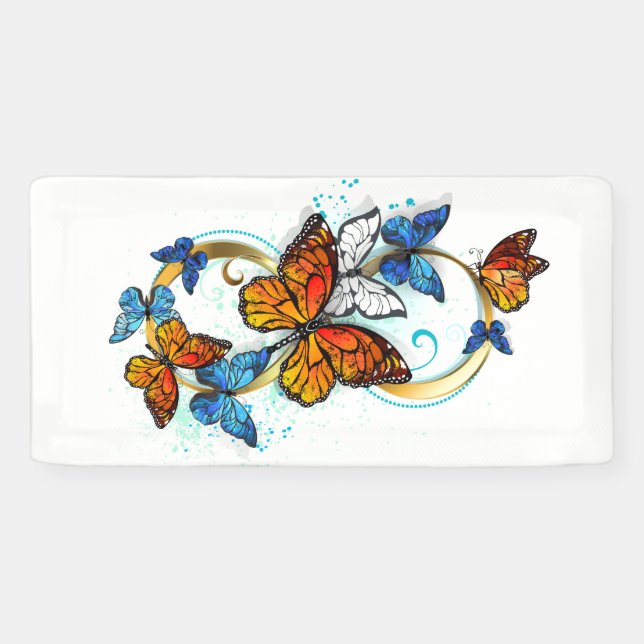 Lona Infinidad de Mariposas Monarca (Horizontal)