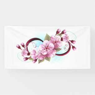 Lona Infinito con flores de cerezo