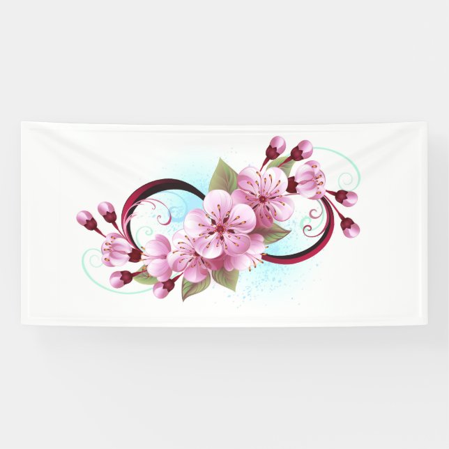 Lona Infinito con flores de cerezo (Horizontal)