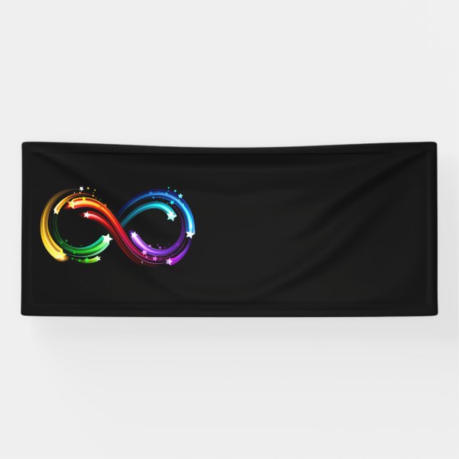 Lona Infinity symbol of rainbow comets (Horizontal)