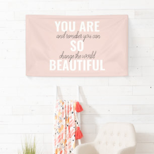 Lona Inspiración, Eres Tan Hermosa Cita Positiva
