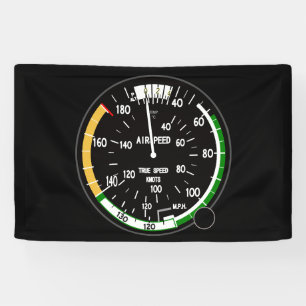 Lona Instrumento de vuelo del indicador de velocidad de