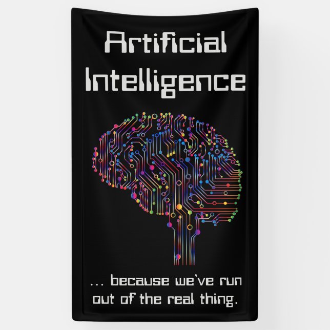 Lona Inteligencia artificial vs cosas reales (Vertical)