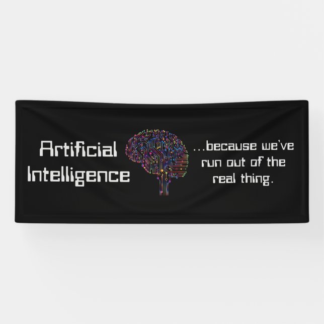 Lona Inteligencia artificial vs cosas reales (Horizontal)