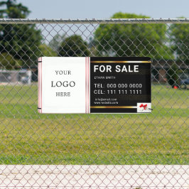 Lona Introducción al marketing inmobiliario en negro y 