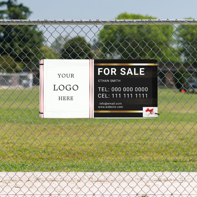 Lona Introducción al marketing inmobiliario en negro y  (in situ)