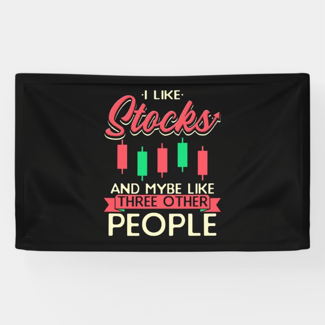 Lona Inversor Que Me Gustan Las Acciones (Horizontal)