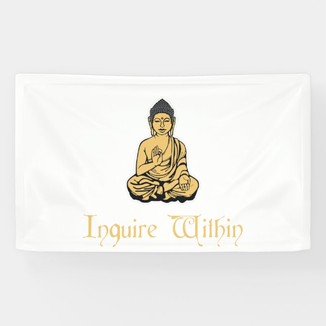 Lona Investigue dentro de la bandera de Buda de la (Horizontal)
