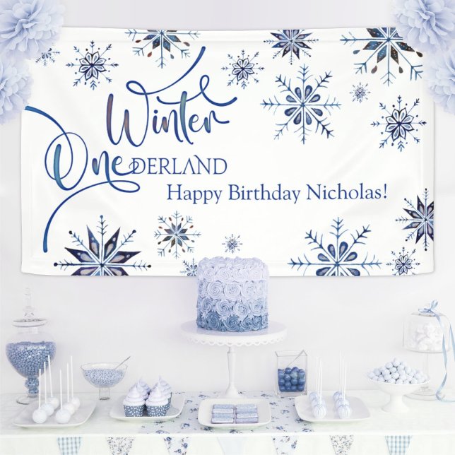 Lona Invierno de Onederland Primer cumpleaños (Subido por el creador)