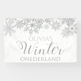 Lona Invierno Onederland Copos de Nieve de Plata Primer