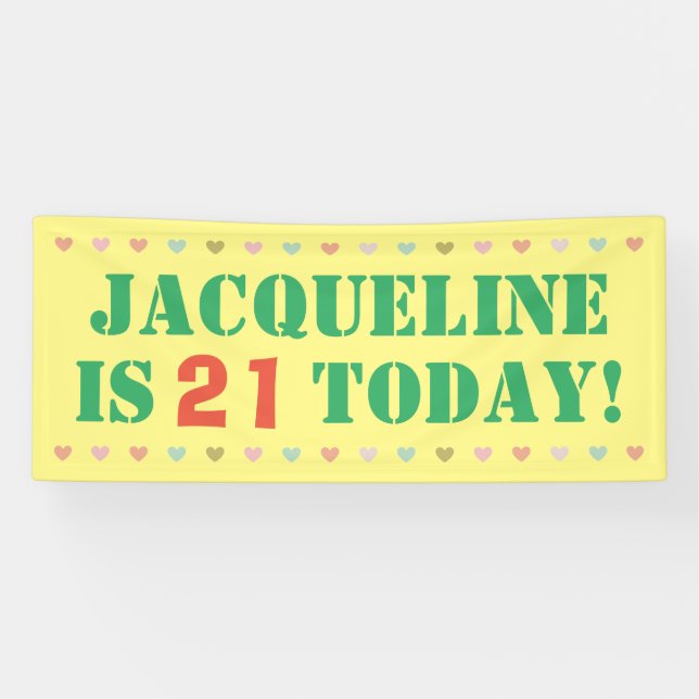 Lona Invitación de cumpleaños (Horizontal)