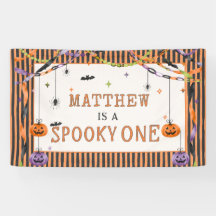 Invitación de cumpleaños número uno de Halloween S