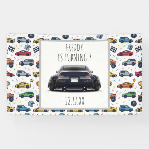 Lona Invitación de cumpleaños para coche 350Z   Bajado 