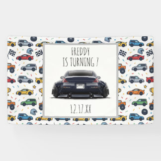 Lona Invitación de cumpleaños para coche 350Z | Bajado 