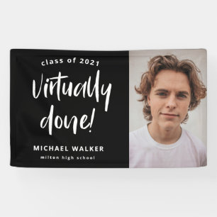 Lona invitación de graduación prácticamente finalizada