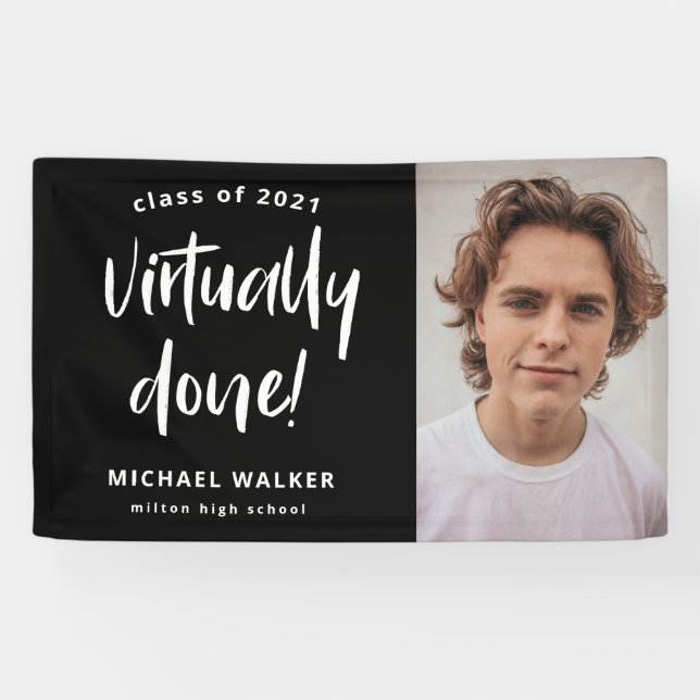 Lona invitación de graduación prácticamente finalizada (Horizontal)