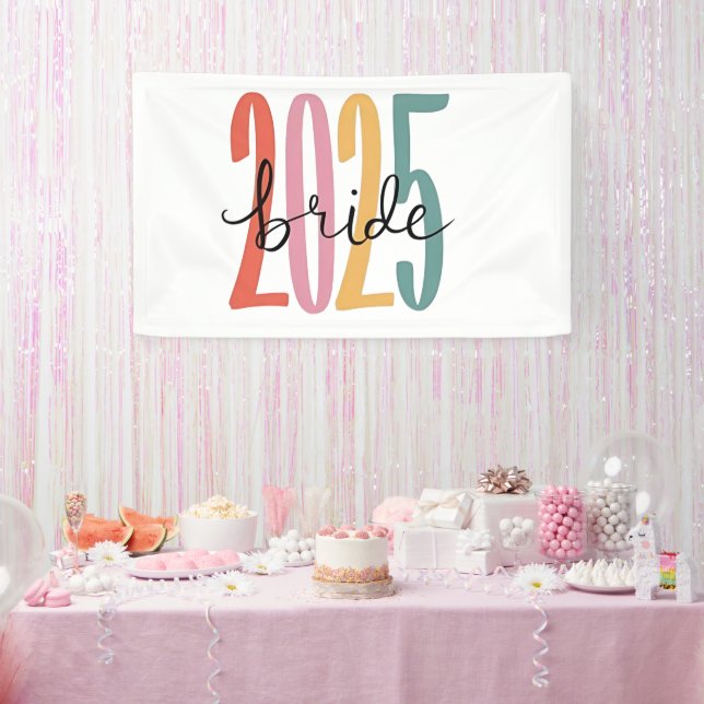 Lona invitación de novias de 2025 (Fiesta)
