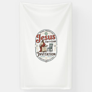 Lona Invitación de silla vacía de Jesús Invitación de s