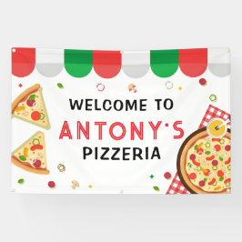 Lona Italian Pizzeria Party Birthday backdrop