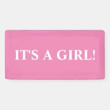 IT'S A GIRL! BANNER
