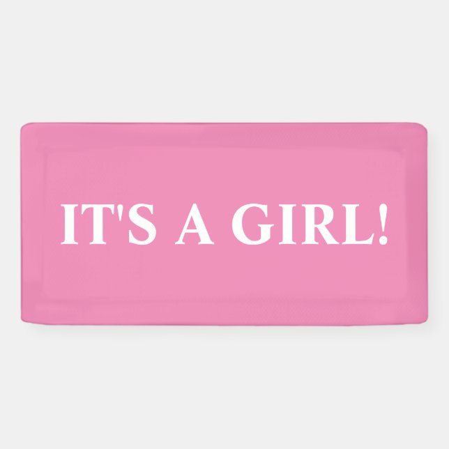LONA IT'S A GIRL! BANNER (Horizontal)
