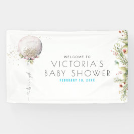 Lona It's a Girl | Banner de bienvenida de Baby Shower