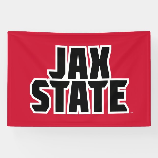 Lona Jacksonville State University JAX STATE Bold Texto (Horizontal)