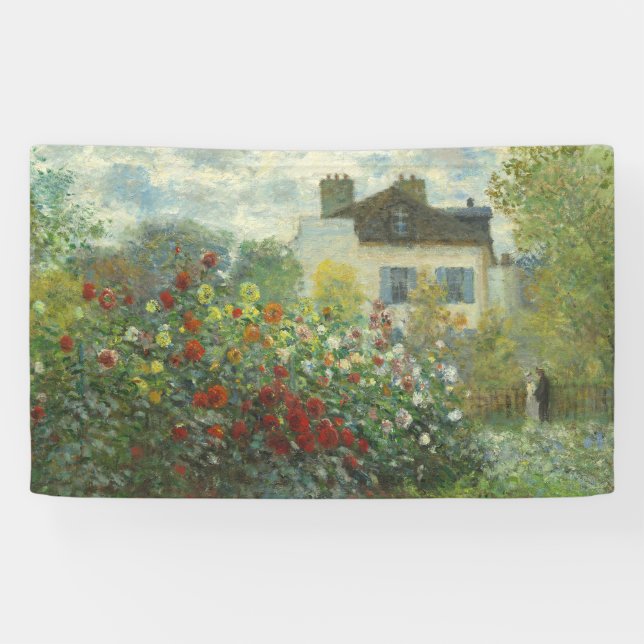 Lona Jardín de artistas monet en pintura argentina (Horizontal)