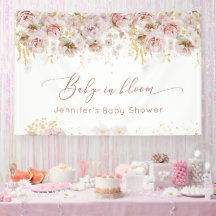 Jardín floral bebé en flor baby shower