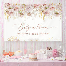 Lona Jardín floral bebé en flor baby shower