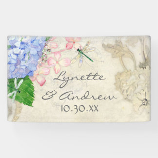 Lona Jardines ingleses Hydrangea con aguas de Dragonfli