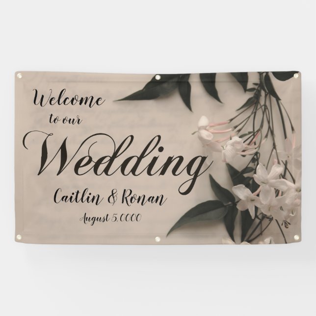 Lona Jazmín con escritura (Horizontal)