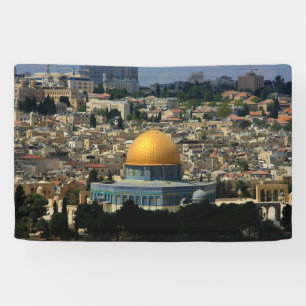 Lona Jerusalén: Domo de Al Aqsa, evento de arte palesti