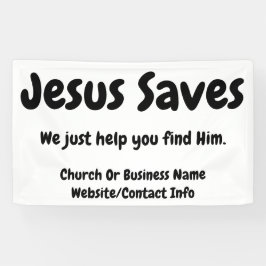 Lona Jesús Ahorra - Sólo Te Ayudamos A Encontrarlo