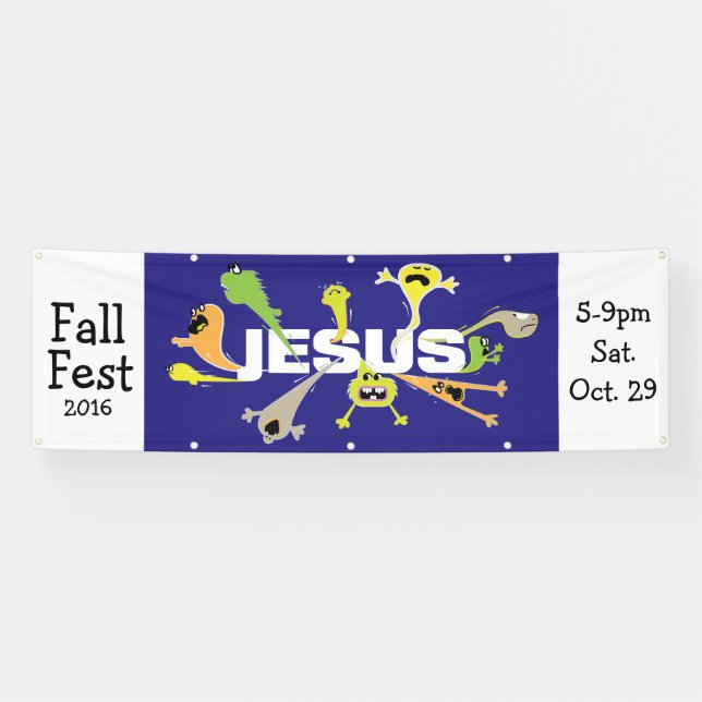 Lona Jesús aterrador (Horizontal)