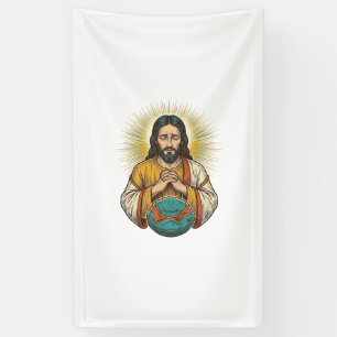 Lona Jesús decepcionado Bola de ejercicio desinflada Fr