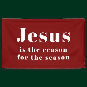 Lona Jesús es la Razón de la Temporada Navidad Roja
