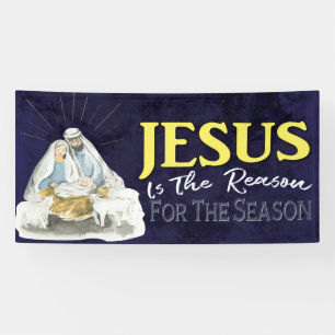 Lona Jesús Es La Razón Natividad Navidad Iglesia