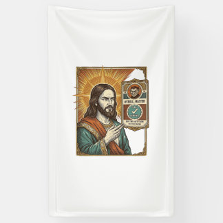 Lona Jesús Falso Verificado Marca de Verificación Estaf