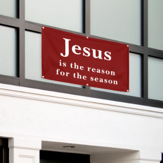 Lona Jesus is the Reason for the Season Red Christmas