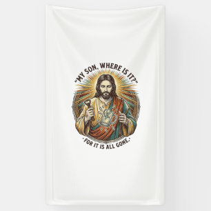 Lona Jesús Jarra De Cerveza Vacía Rota Bartender Beber