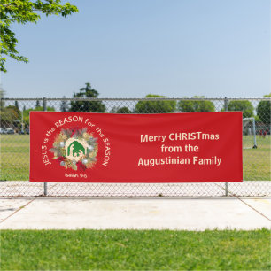 Lona JESÚS, Navidades cristianos, ES LA RAZÓN DEL Rojo