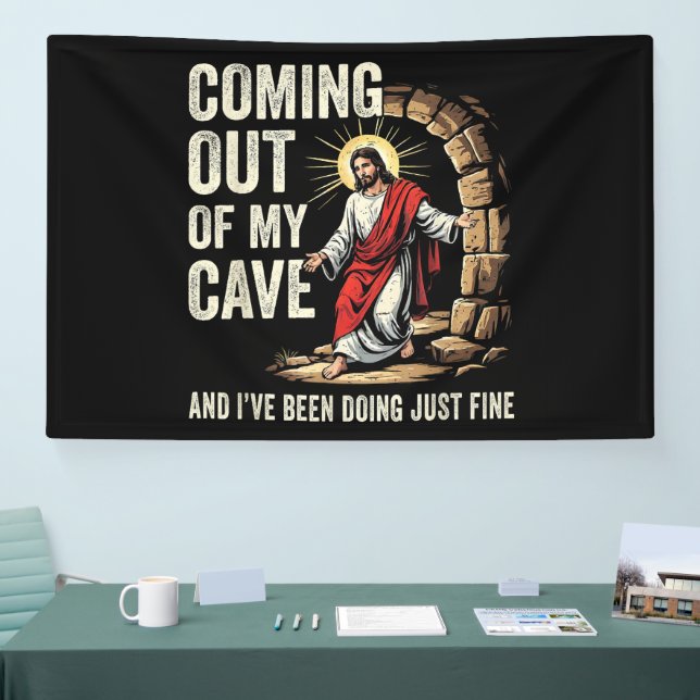 Lona Jesús saliendo de mi cueva (Feria)