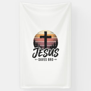 Lona Jesus salva hermano camiseta cruz cristiana vintag
