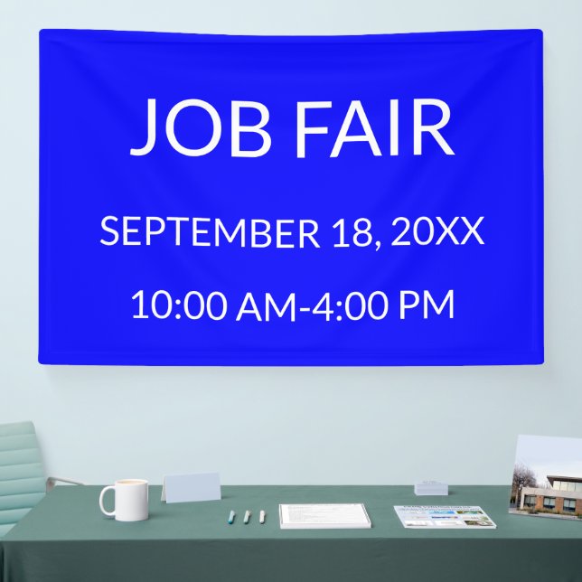Lona Job Fair Blue (Feria)